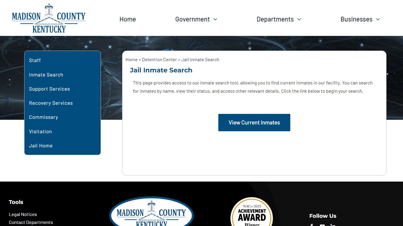 Jail Inmate Search - Madison County, Kentucky